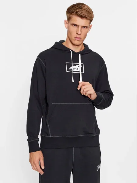 New Balance Mikina NB Essentials Hoodie čierna