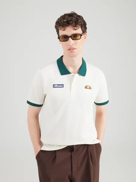ELLESSE Tricou Gion ecru / smarald verde