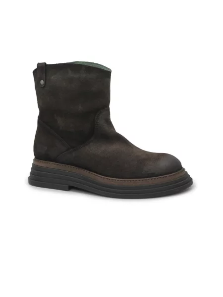 FELMINI Čizme FELMINI grass expresso marrone stivaletto tronchetto donna biker pelle tamno smeđa