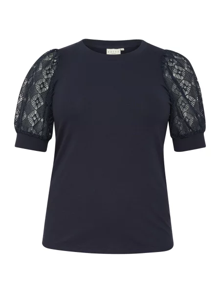 KAFFE CURVE Tricou KCtana marin albastru