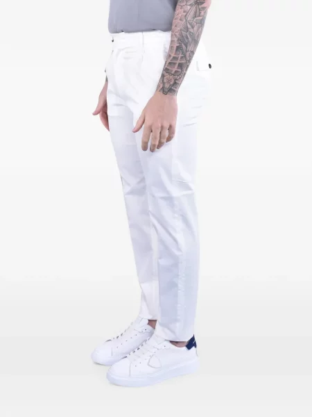 Cu centură pantaloni Eleventy alb