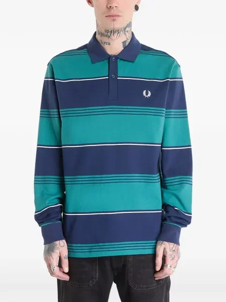 Tricou polo Fred Perry cu dungi albastru