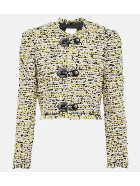 Geacă Isabel Marant de lână alb