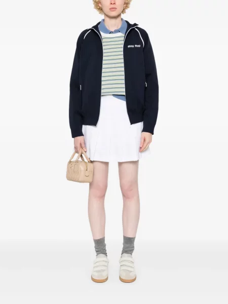 Fleece ζακέτα Miu Miu μπλε