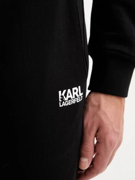 Спортивні штани Karl Lagerfeld однотонні чорний