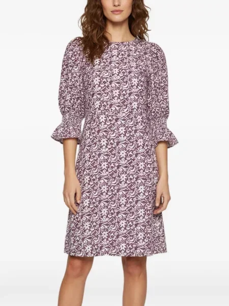 Rochie mini Maje cu model floral cu imagine violet