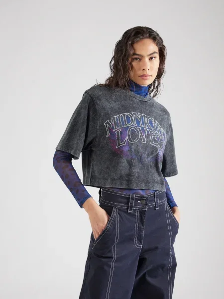 HUGO Póló Dakadia | Cropped Fit fehér