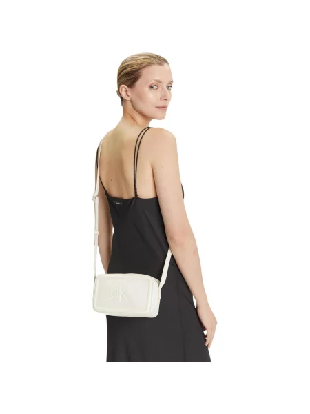 Calvin Klein Geantă Bold Ck Camera Bag alb