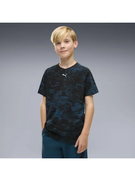 Młodzieżowa koszulka PUMA Sport Camo PUMA czarna