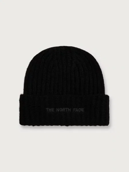 The North Face pletená čepice s příměsí vlny Fohair černý