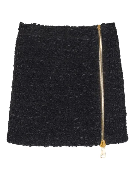 Fusta mini Balmain din tweed negru