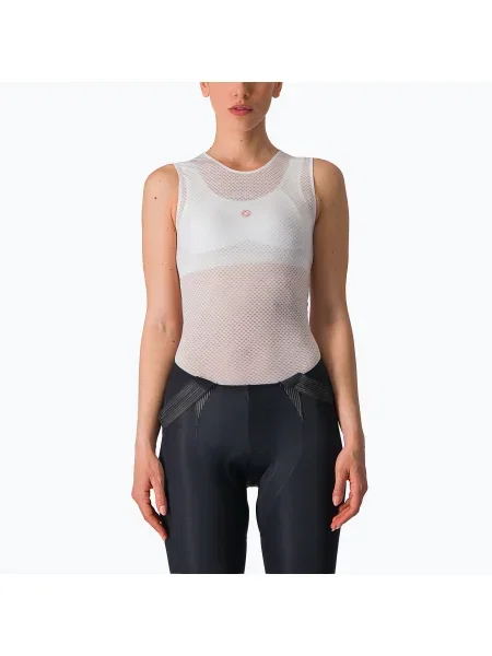 Дамска колоездачна тениска Castelli Pro Mesh Sleeveless white бяло
