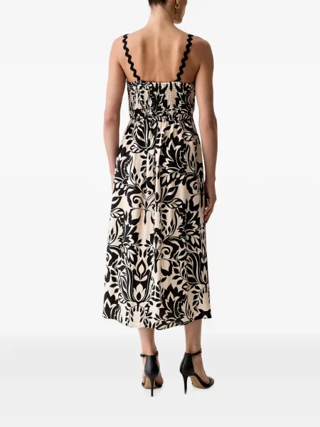 Rochie midi Morgan cu imagine negru