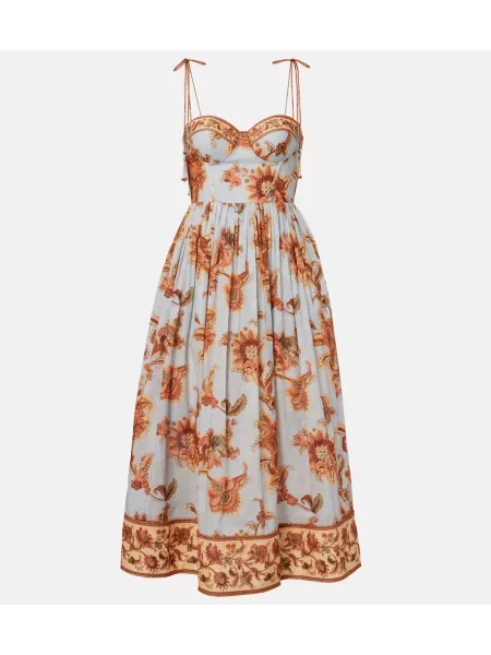 Rochie Zimmermann cu model paisley albastru