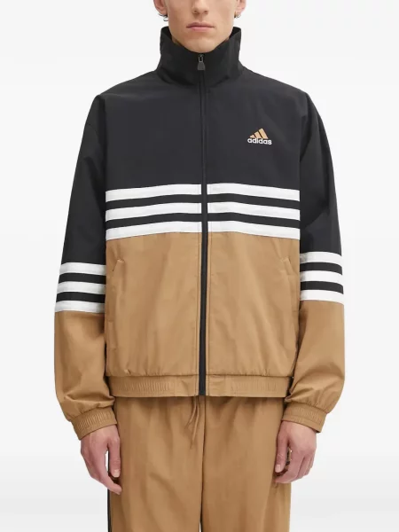 Pantaloni Adidas tricotate cu autograf alergare albastru