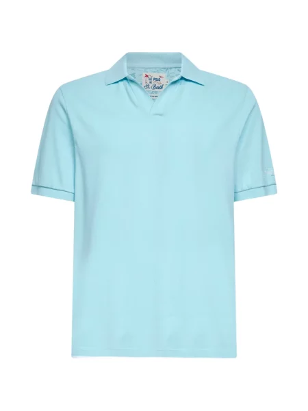 Tricou Mc2 Saint Barth cu broderie albastru