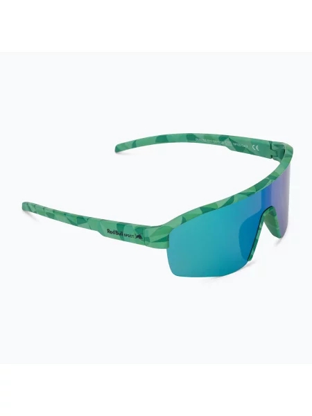 Слънчеви очила Red Bull SPECT Dundee matt turquoise pattern/smoke green-purple mirror червено