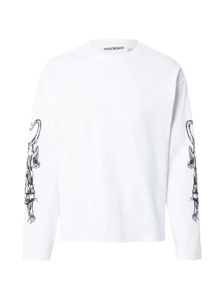 WEEKDAY Tričko černá bílá