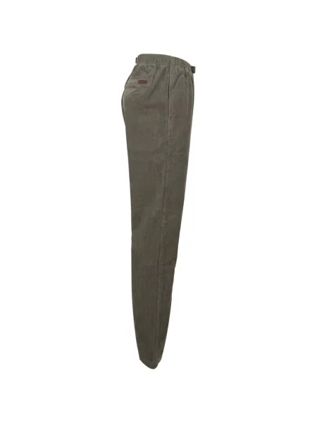 Cu centură pantaloni Gramicci de catifea cord verde