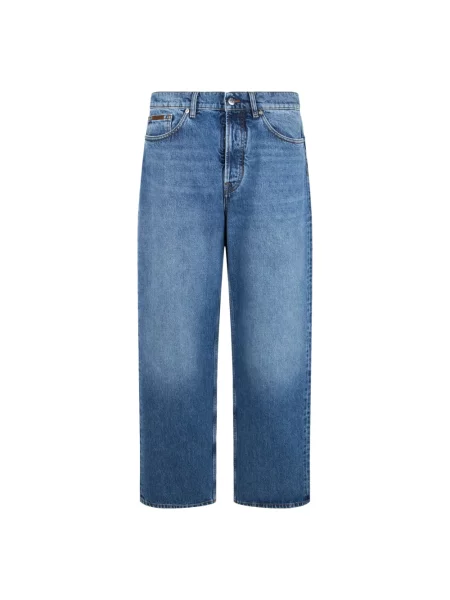 Jeansy Moncler niebieskie