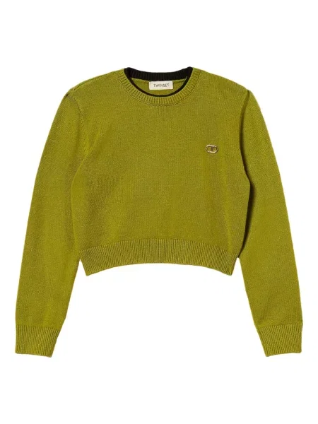 Sweter dziecięcy Twinset zielony