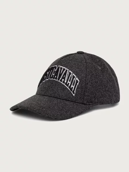 Just Cavalli baseball sapka férfi gyapjúval szürke