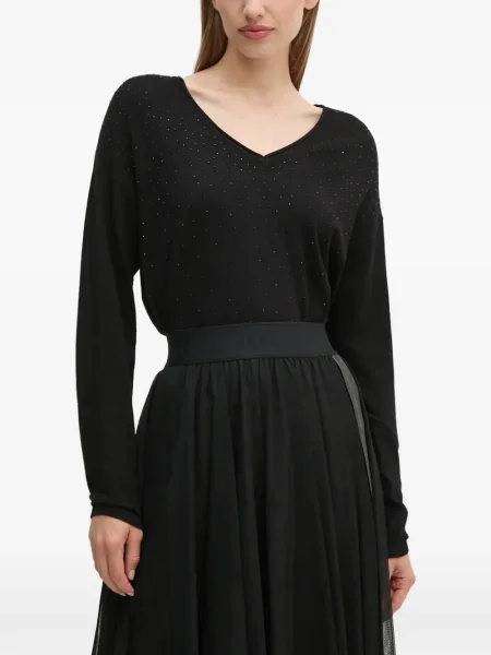 Pulover Joseph Ribkoff cu decolteu în V negru