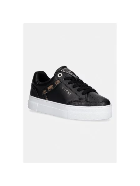 Sneakersy Guess skórzane czarne