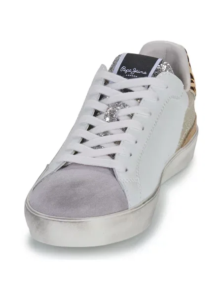 Sneakerși Pepe Jeans alb