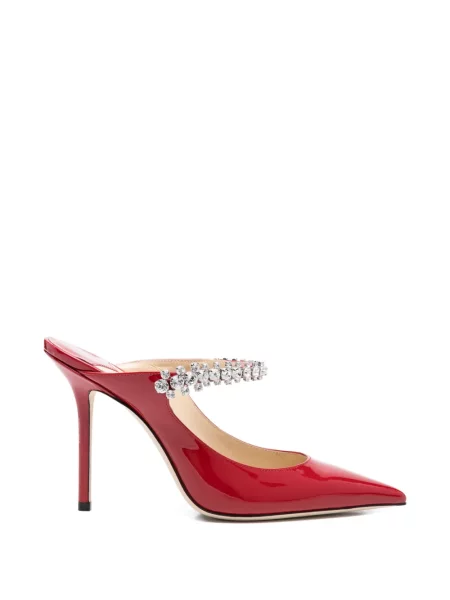 Мюли Jimmy Choo с кристали червено