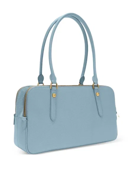 Geanta de piele Furla din piele albastru
