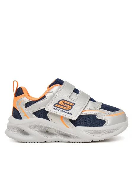 Skechers Sneakers S-Lights: Meteor-Lights - Glow Spike Argintiu