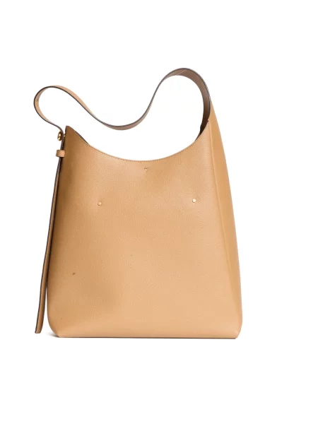 Torebka hobo Tory Burch skórzana beżowa