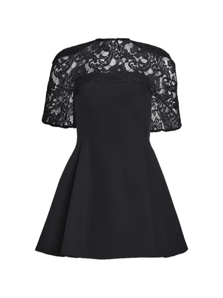 Sukienka mini Axel 113 koronkowa bez ramiączek garniturowa czarna