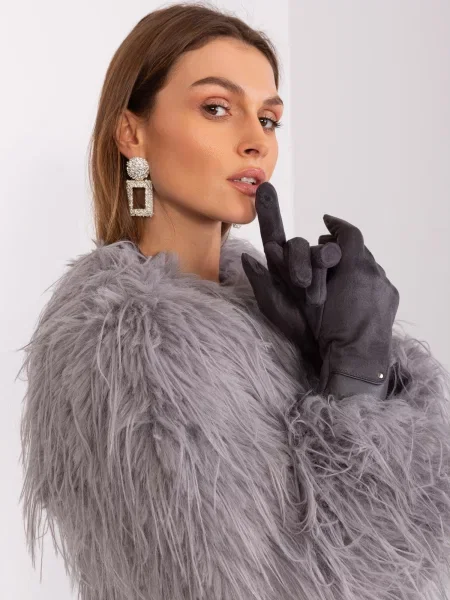 Mănuși Fashionhunters gri