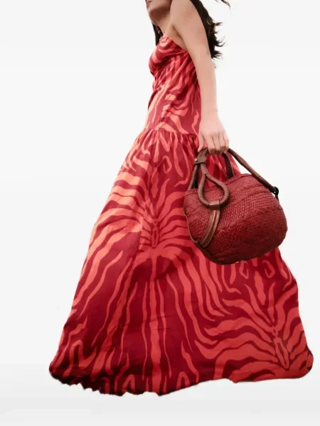 Rochie Johanna Ortiz cu imagine cu model zebră de costum roșu