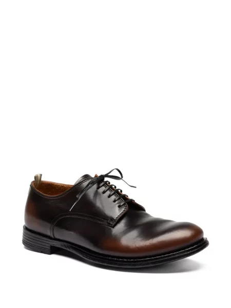 Pantofi derby Officine Creative din piele maro