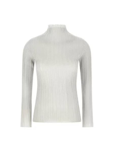 Dzianinowy sweter Fabiana Filippi szary