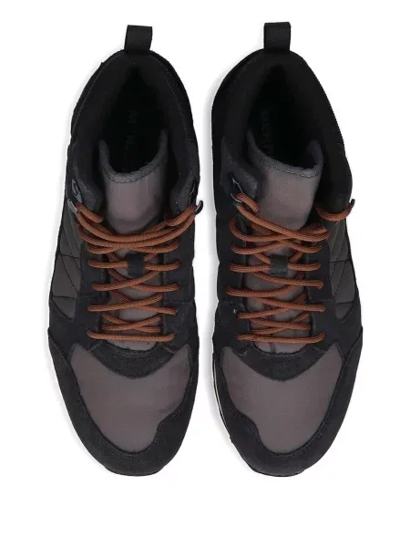 Sneakerși Merrell cu șireturi din piele de căprioară negru