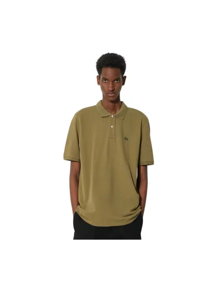 Koszulka polo Woolrich klasyczna zielona