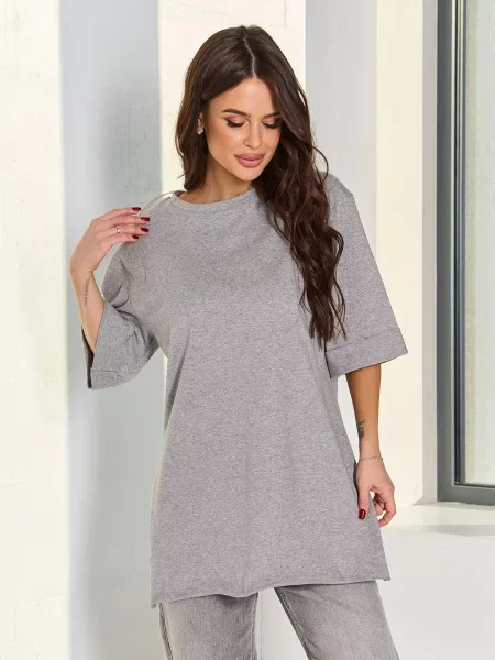 Футболка Issa Plus серая