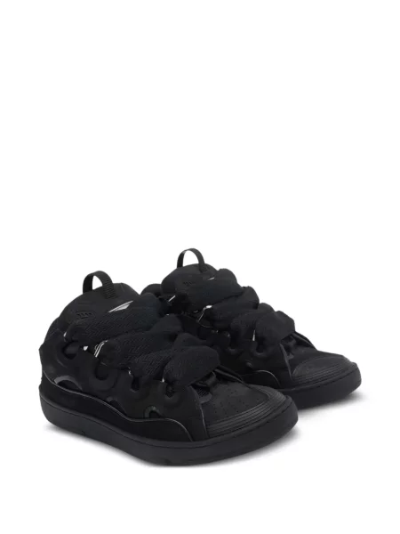 Sneakerși Lanvin din piele de căprioară negru