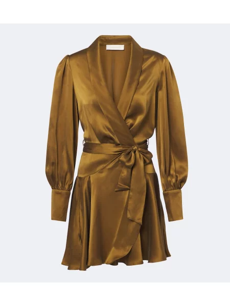 Rochie Zimmermann din satin plic verde