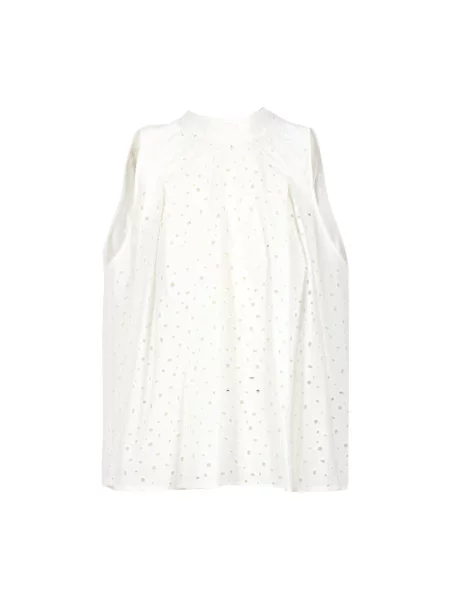 Kołnierzykowy top Semicouture biały