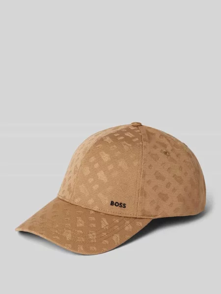 Czapka z daszkiem Boss beżowa