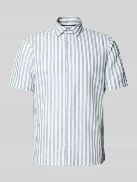 Koszula biznesowa z mieszanki lnu w kroju slim fit z kołnierzykiem kent Jake*s