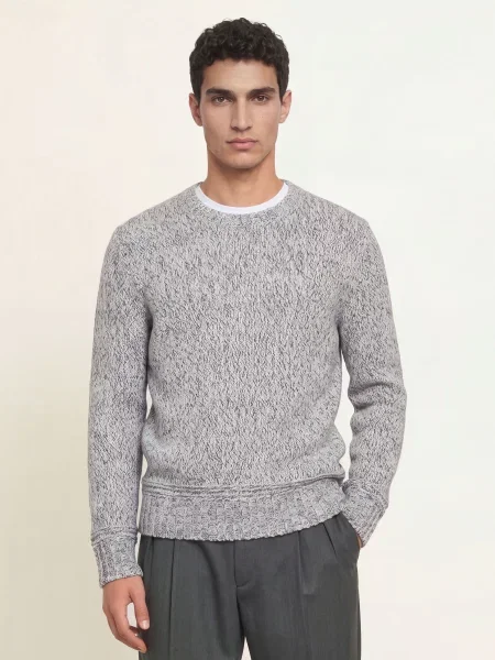 Boss Sweter Felias weiss szary