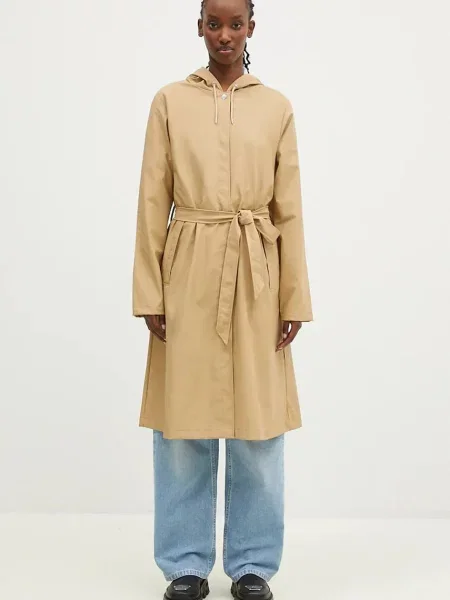 Яке Rains A-Line Longer W Jacket W3 бежово