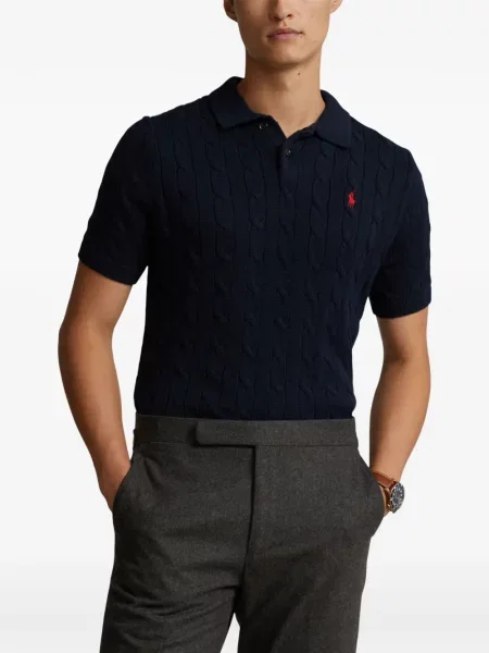 Cu centură curea Polo Ralph Lauren tricotate cu dungi albastru