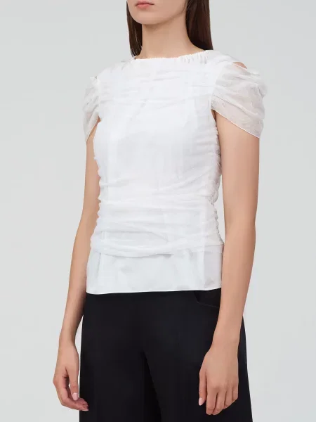 Блуза Nina Ricci біла